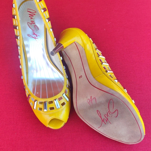 Miss Sixty formal heels in yellow - Picture 3 of 6